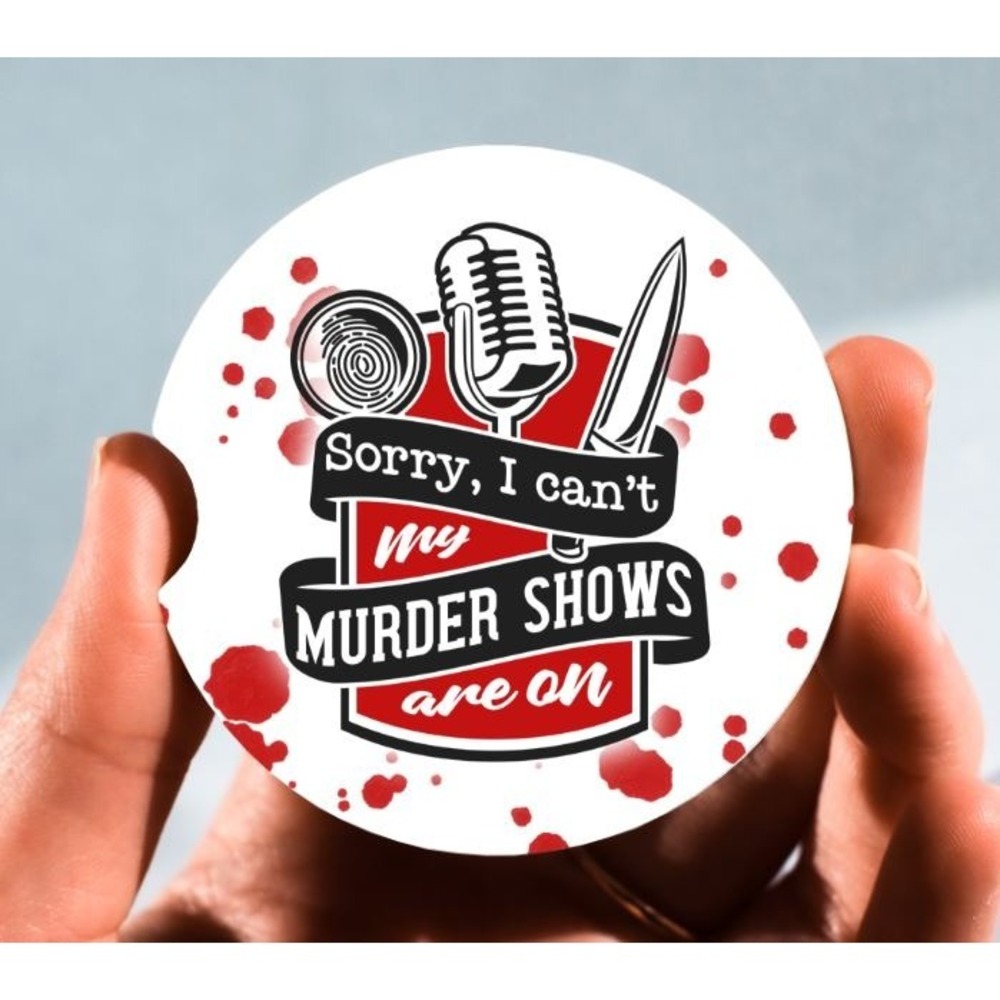 Set of 2 Car Coasters, My Murder Shows Are On Car Coaster, Neoprene Car‎ Coaster